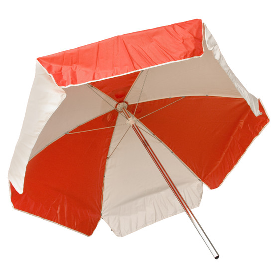 6' Umbrella, Red / White