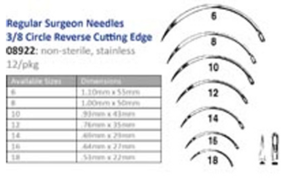 Regular Surgeon's Reversed 3/8 Circle Rev Cut