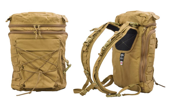 Assault Medic Pack- Tan- Pouch Only contains 3 clear
pockets and 3 Zippered Mesh Pockets