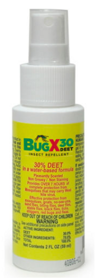 Insect Repellent BugX 30 Topical Liquid 2 oz. Spray Bottle, CS/12