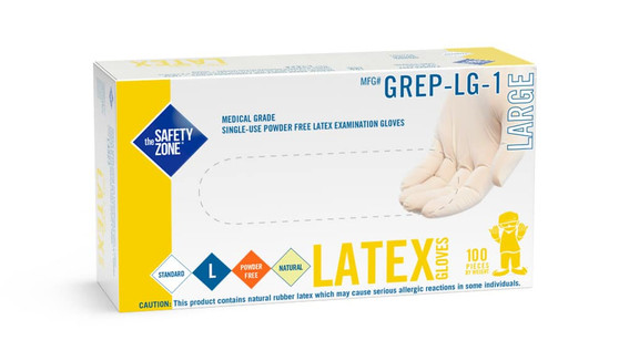 Glove, 4.5 Mil, Powder Free Latex, Examination, 100/BX 10BX/CS XL