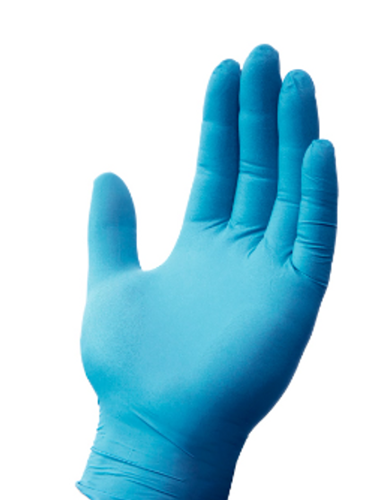 Glove, 3.7 Mil, Blue Powder Free Nitrile, 100/BX 10BX/CS XL