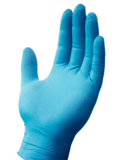 Glove, 2.7 Mil, Economy, Blue Powder Free Nitrile, Examination, 100/BX 10BX/CS, MD