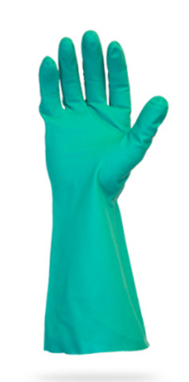 Glove, 11 Mil, Standard Green Nitrile Unlined, One Pair Per Bag, 12DZ/CS, MD