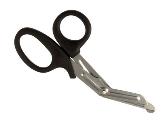 Bandage Shears, Premium Stainless Steel 5.5" Black, EA