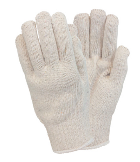 Glove, Heavy Weight Cotton Polyester String Knit, 1DZ Pair/Bag 25DZ/CS, Men's