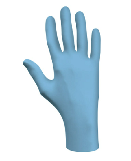 GLOVE N-DEX NITRILE RUBBER SZ LARGE POWDER FREE BLUE NS 100S