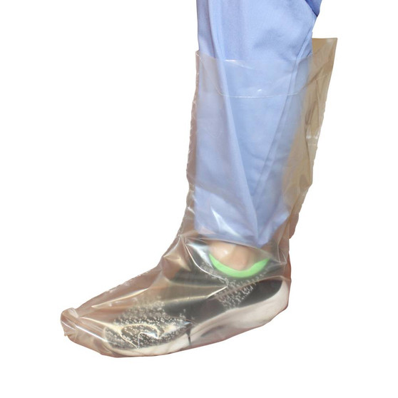 6 Mil Polyethylene Boot Cover, Tie Top, 2X, Clear, 125 Pair/CS
