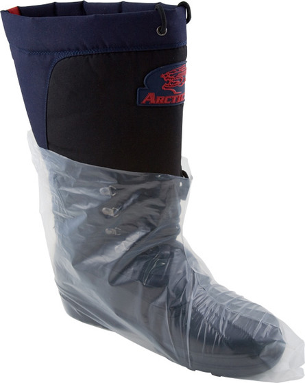 3 Mil 12 Inch Clear Polyethylene Boot Cover,  XL, 250 PR/CS