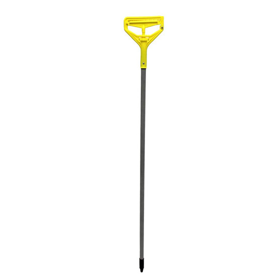 Fiberglass Handle with Quick Change Side Gate Head 54 in. Yellow/Gray, 12 per Case