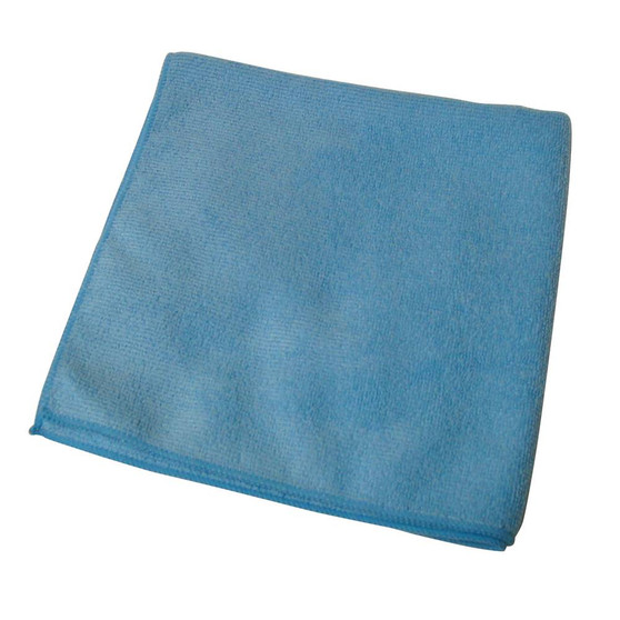 Premium Weight Microfiber Cloth 16 in. x 16 in. Blue, 12 per Pack, 3 Packs per Case