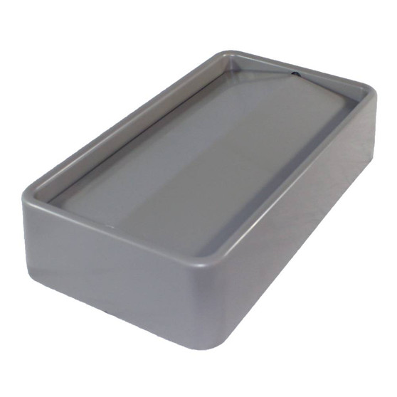 Thin Bin Container Lid 23 Gallon Gray, 4 per Case