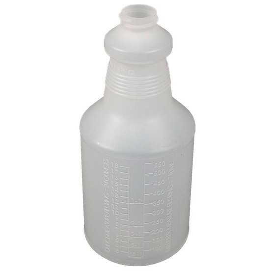 Plastic Handi-Hold Bottle with Graduations 24 oz. Natural, 96 per Case