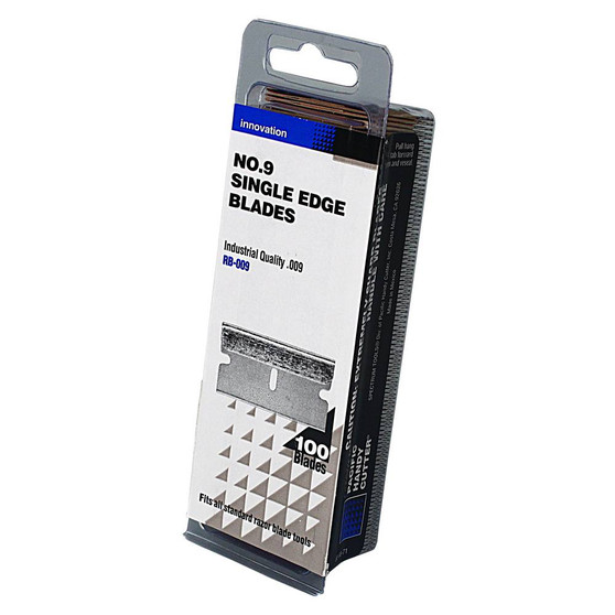 Single Edge Scraper Blade Silver, 100 Pieces per Pack, 50 Packs per Case