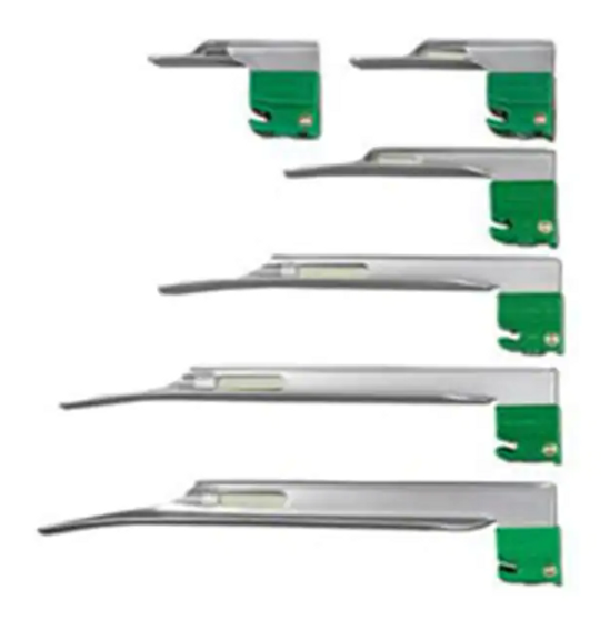 Select Greenline/D Fiber Optic Miller Laryngoscope Blade, Infant, Size 1, EA