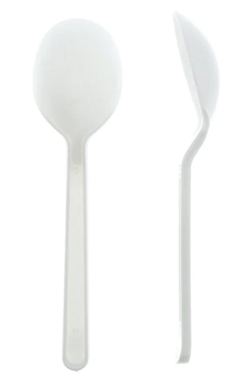 Heavy Weight Polypropylene Soup Spoon, White, 1000 wrap