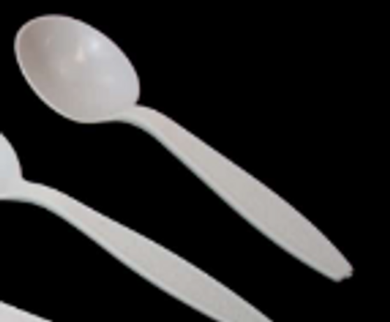 Heavy Weight Polystyrene Soup Spoon, White, 1000 bulk