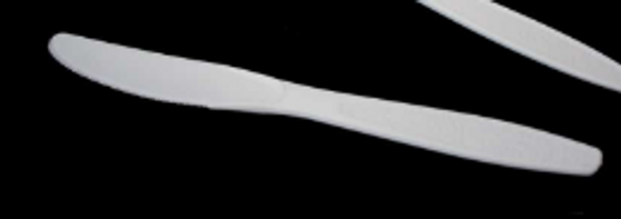 Heavy Weight Polystyrene Individually Wrapped Knife, White, 4/250