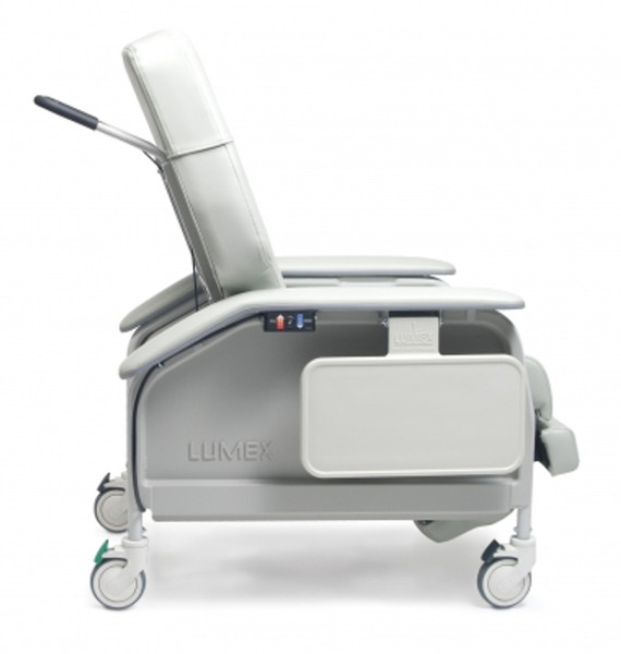 RECL WIDE CLN CARE ICE BLUE UPH ARMS MEETS CA117 LUMEX