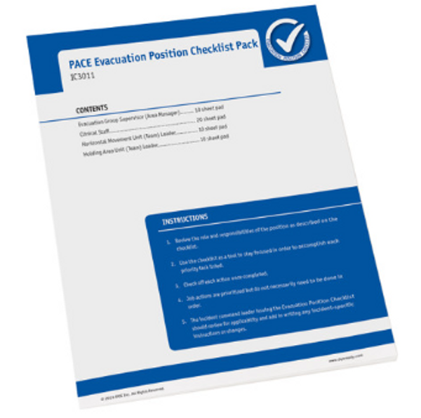 PACE Evacuation Position Checklist Pack, EA