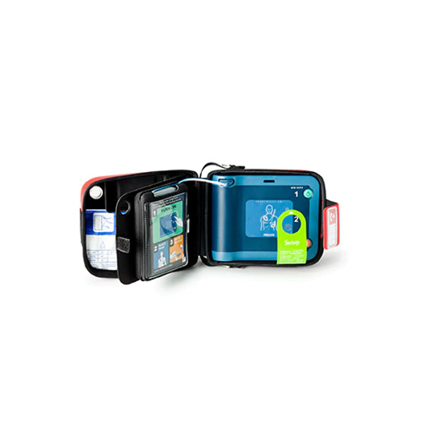 FRx AED HeartStart With  FRx Ready-Pack (includes: Standard Carry Case, Spare Adult SMART Pads II Cartridge. Device and spare pads are pre-installed in carry case.)