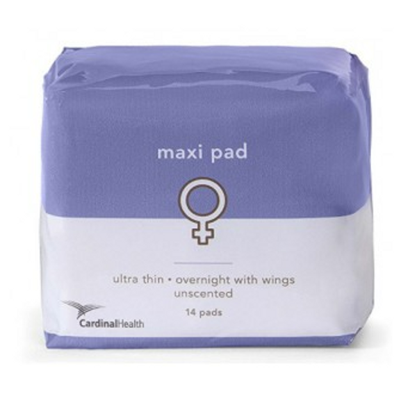 Pad with Wings Moderate Absorbency Winged Unscented Adhesive, CS/12PK