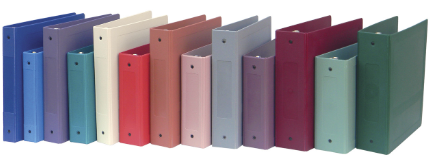 MOLDED BINDER 1.5" CAP S/O 5-RING MEDIUM BLUE