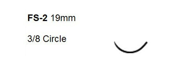 Suture Black Ethilon 4/0 18in FS-2 C-13 , DZ/12PK,EA/PK,BX/12PK