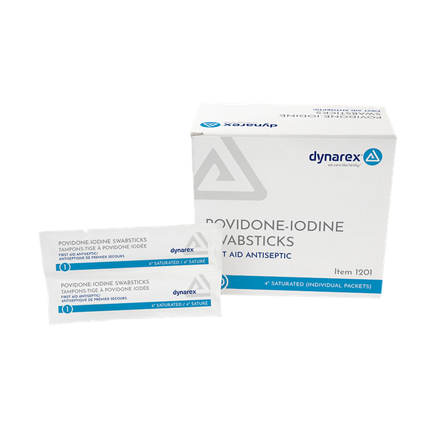 Impregnated Swabstick 10% Strength Povidone Iodine Individual Packet NonSterile