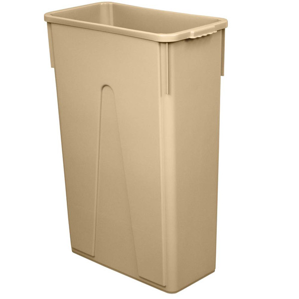 Value-Plus Slim Container 23 Gallon Taupe, 4 per Case