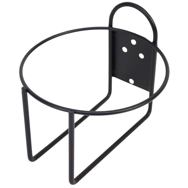 Round 1 Gallon Black Powder Coated Wall Bracket 1 gal. Black Powder Coated, 1 per Case