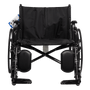 DynaRide Heavy Duty Plus Wheelchair with Elevating Leg Rest and Detachable Desk Arm  28" × 20" Seat, EA