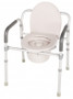 FOLDING ALUMINUM COMMODE LUMEX