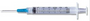 Syringe with Hypodermic Needle PrecisionGlide 3 mL 23 Gauge 1 Inch Detachable Needle Without Safety, 100bx, 800/cs