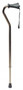 BRONZE UNI-LINE CANE W/ ORTHO EASE GRIP, LARGE