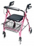 ROLLATOR ALUM LITEWT PINK WALKABOUT LITE, LUMEX