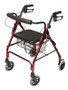 ROLLATOR ALUM LITEWT BURGUNDY WALKABOUT LITE, LUMEX