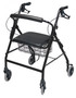 ROLLATOR ALUM WIDE BLACK WALKABOUT WIDE