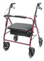 ROLLATOR, ALUM IMPL HEMI, BURG WALKABOUT CONTOUR, LUMEX