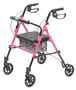 SET N GO HGT ADJ ROLLATOR PINK LUMEX