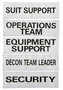 Vest Label "Decon Team Leader", EA