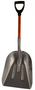 Shovel Large Scoop Aluminum, 27" Fibergalss D Handle, 14 - 3/4" x 18"