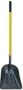 Shovel Large Scoop Aluminum, 44" Fiberglass Handle, 14 - 3/4" x 18"