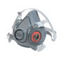 Half Facepiece Respirator 6000 Series, Large, Resist Gases, Vapors, Particulates, Adjustable Strap, TPE, EA