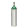 Aluminum Jumbo "D" Oxygen cylinder with toggle valve