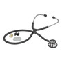 Stethoscope Black 1-Tube 25 Inch Tube Double Sided SS Chestpiece ea