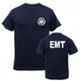 EMT T-Shirt, Navy, Printed Front & Back, Size Large