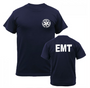 EMT T-Shirt, Navy, Printed Front & Back, Size Small