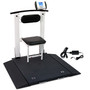 Wheelchair Scale, Portable, Folding Column & Seat, 1000 lb x .2 lb / 450 kg x .1 kg W/AC Adapter