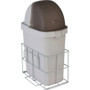 DETECTO Waste Bin with Accessory Rail for Whisper Cart